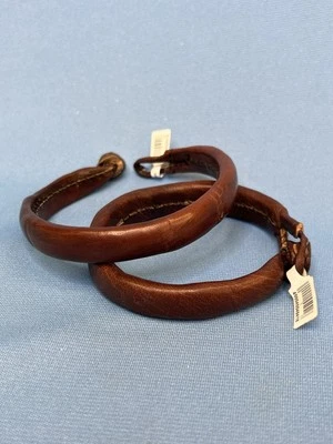 2 Упаковки кожаный браслет коричневый с черной строчкой для мужчин/женщин доставка бесплатно!! - Изображение 1 из 3