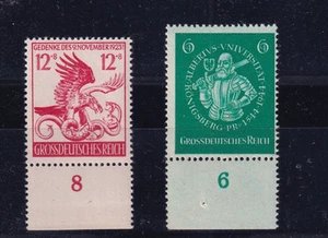 Deutsches Reich MNH ** 896 & 906 w margins - Picture 1 of 1
