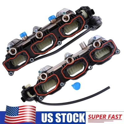 Left & Right Intake Manifolds 06E133109 For Audi Q7 3.0L V6 2011-2015 A7 2014-15 - Imagem 1 de 4