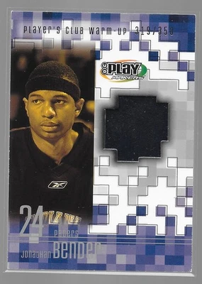 Jonathan Bender Indiana Pacers 2002 UD Playmakers Warm-Up #319/350 Foto 1 de 2