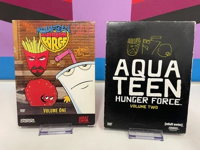 Aqua Teen Hunger Force Volume One & Two DVD set Cartoon Network Adult Swim - Image 1 of 2