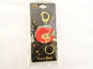 ARIEL LITTLE MERMAID KEY RING SELF RETRACTING KEY CHAIN REEL DISNEY BRAND NEW - Picture 1 of 2