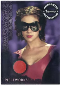 Charmed The Power of Three 2003 Costume PW5 Alyssa Milano as Phoebe Red Leather - Picture 1 of 1