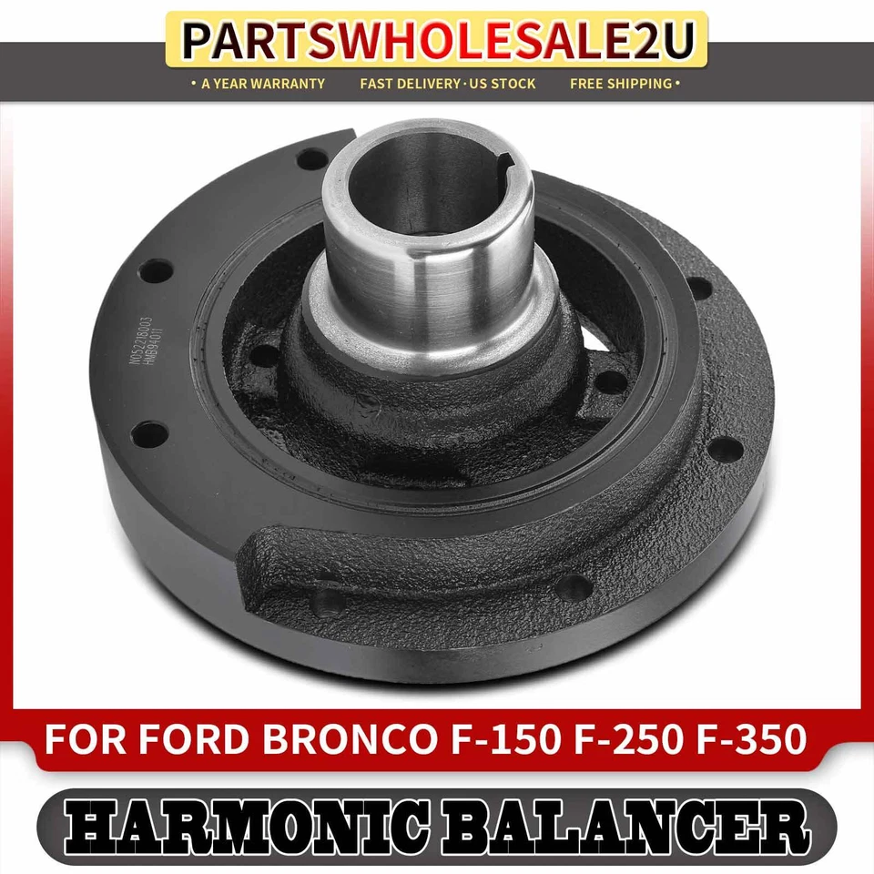 Equilibrador armónico de motor para Ford Bronco E-150/E250 Econoline F-150 F-250 HD Foto 1 de 4