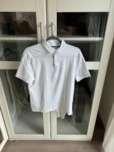 H&M Poloshirt Slim Fit Weiß - Größe M - Bild 1 von 4