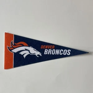 Denver Broncos Vintage NFL Football Mini Pennant 9"x4” Felt Banner Flag - Picture 1 of 1