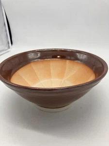 Japanese 10in × 4in Ceramic Brown Suribachi Food Preparation Bowl Made in Japan - Picture 1 of 8