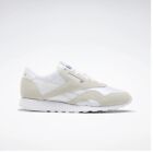 Reebok Classic Leather Nylon (white/white/light Grey) Men's Shoes 6390