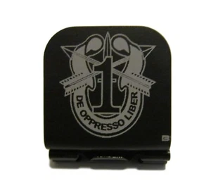 1st Special Forces Group Crest Laser Etched Aluminum Hat Clip Brim-it - Picture 1 of 10