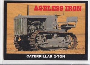 Vintage Caterpillar 2-Ton CAT Tracked Crawler Farm Tractor Trading Card - Picture 1 of 2