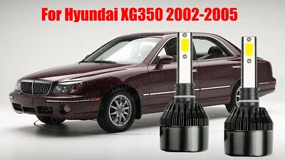 LED For Hyundai XG350 2002-2005 Headlight Kit H7 6000K White CREE Bulbs Low Beam - Image 1 of 4
