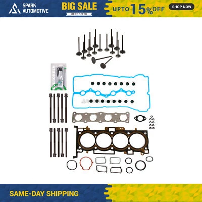 Head Gasket Set Intake Exhaust Valves Fit 10-13 Hyundai Kia Rondo Optima 2.4 - Image 1 of 4