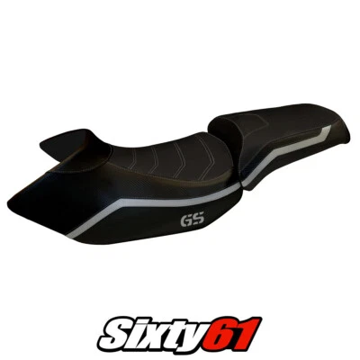 Cubierta de asiento BMW R1200GS 2005-2009 2010 2011 2012 Tappezzeria Comfort plateada negra Foto 1 de 4