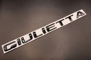 UK Gloss Black GIULIETTA Rear Badge Letters Trunk Boot Emblem For Alfa Romeo - Picture 1 of 4
