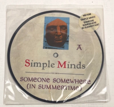 SIMPLE MINDS Someone Somewhere 1982 Virgin 7" Picture Disc w/hyped PVC sl. - Image 1 of 3
