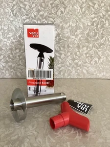 Corer Pineapple Slicer Vacu Vin Plastic with Stainless Steel with Red Handle - Picture 1 of 4