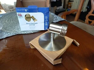 Searchlight Decco 6331SS Light. Satin Silver Wall/celing Light.Bulb not included - Picture 1 of 5