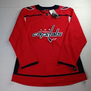 Adidas Authentic Climalite Washington Capitals Hockey NHL Jersey Men's Size 46 - Picture 1 of 6