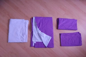 Bettwäsche Baumwolle 135x200 4Tl. Bettbezug Betttuch Kissenbezug - Bild 1 von 2