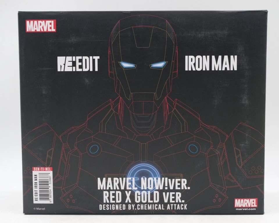 Sentinel Re:Edit Iron Man Marvel Ahora Rojo Y Dorado Ver. #07 Nuevo Caja Abierta Foto 1 de 4
