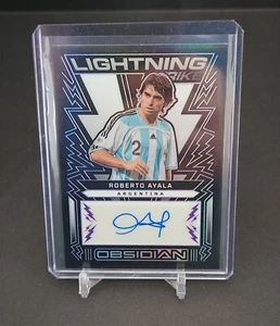 2022-23 Panini Obsidian Soccer Argentina Roberto Ayala Lightning Strike Auto /50 - Picture 1 of 3