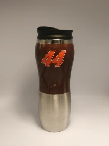 Dale jarrett UPS Racing #44 Travel Mug Stainless Steal Tumbler NASCAR Cover