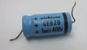 10 x Nichicon Axial Electrolytic Capacitor CEO 2 D 1 MFD 400v - Picture 1 of 1