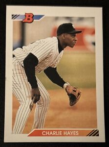 1992 Bowman Charlie Hayes Baseball Card #147 Yankees 3B VGEX O/C