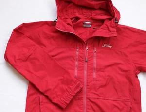 Lundhags jacket mens Hooded Windbreaker Outdoor Hiking Coat top size S Small red - Picture 1 of 11