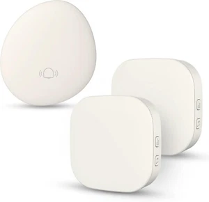 Self-Powered Doorbell No Battery Required Push Button Plug-Through, Wireless J11 - Picture 1 of 7