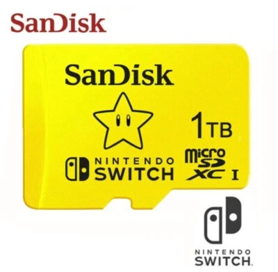 1TB SanDisk Micro SD Speicherkarte Nintendo Switch SDXC UHS-I Class 10 100MB/s - Bild 1 von 3