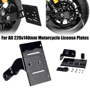 Soporte de matrícula de montaje lateral 18+ para Harley Softail Street Bob FXBB 114 FXBBS - Imagen 1 de 11