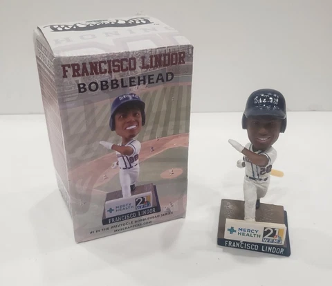 2017 MAHONING VALLEY SCRAPPERS FRANCISCO LINDOR SGA BOBBLEHEAD METS ~ NIB Cover