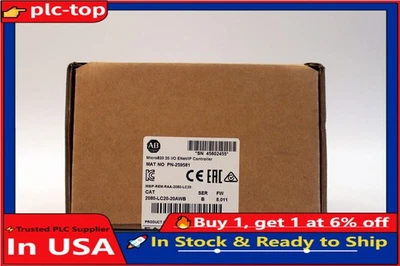 NEW Allen Bradley 2080-LC20-20AWB Micro820 20 I/O ENet/IP Controller UPS Shippin - Image 1 of 2