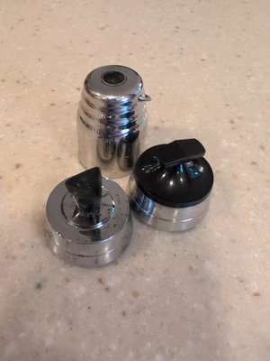 3 Vintage Pressure Cooker Jiggler Weights - Image 1 of 4