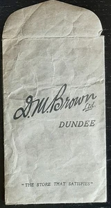 (GBR-919) GB a vintage paper envelope from "D.M. Brown Ltd. DUNDEE," - Picture 1 of 1