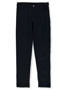 GALAXY UNIFORM GIRLS SUPER STRETCH SKINNY PANTS - SIZE: WOMEN JUNIOR 3/4 - NAVY - Picture 1 of 2