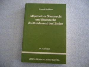 Schunck, Allgemeines Staatsrecht und Staatsrecht des Bundes und der Länder - Bild 1 von 6