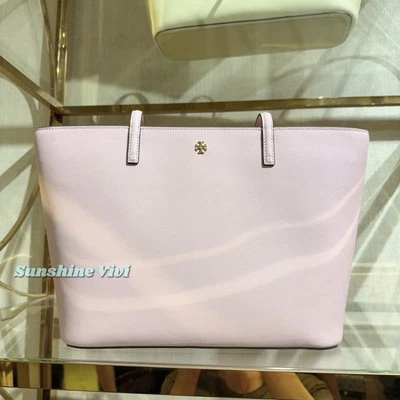 Bolso Bandolera Tory Burch Emerson de Cuero Saffiano Nuevo con Etiquetas en Pink Dawn 159586 Foto 1 de 4