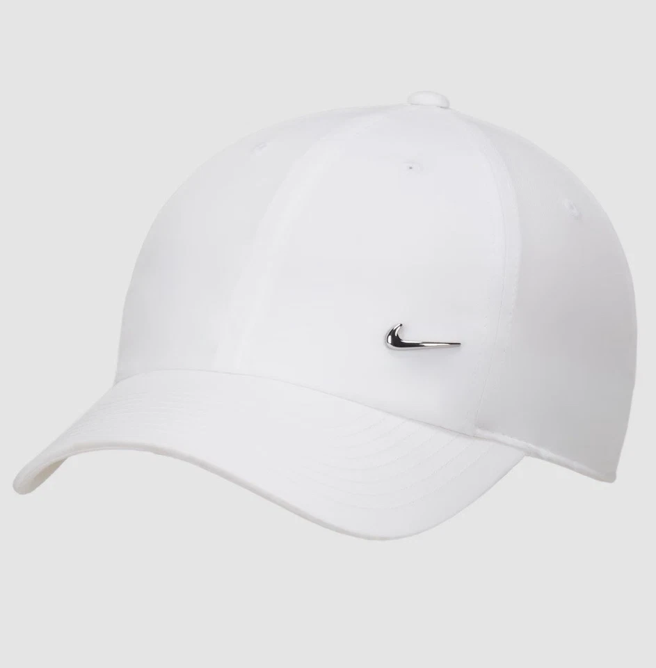 DAMAGED Nike Dri-FIT Club Cap Structured Metal Logo Hat M/L FB5372 100