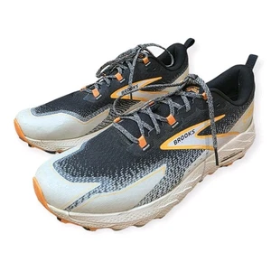 Brooks Cascadia 18 Trail Running Shoes Black White Orange Mens Size 15 D - Picture 1 of 13