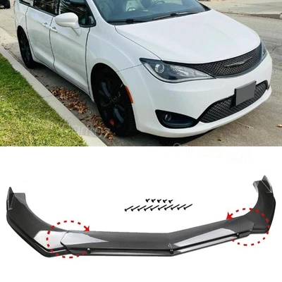 Carbon Fiber Style Front Bumper Lower Lip Spoiler Body Kit For Chrysler Pacifica Foto 1 de 4