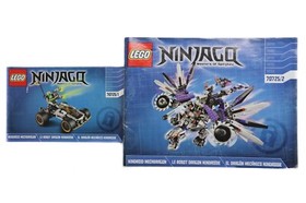 LEGO NINJAGO 70725: Nindroid MechDragon Manuals 1 and 2 ONLY