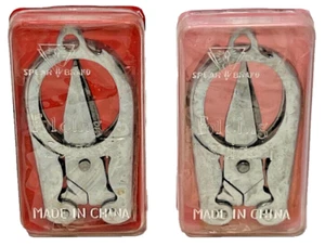 Paquete de 2 tijeras plegables portátiles - 3,5" - mini cortador de bolsillo afilado llaves de viaje - Imagen 1 de 14