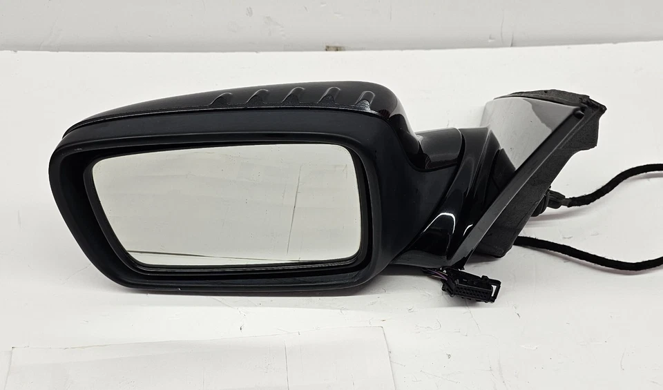 02-08 E65 E66 745I 750LI 760I DRIVER LEFT SIDE DOOR EXTERIOR MIRROR Pearl Black Foto 1 de 4