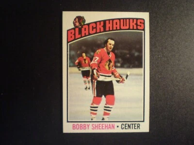 1976 Topps Hockey Bobby Sheehan Card # 183 - Image 1 of 2