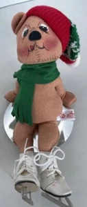 Annalee Mobilitee 5.5" BEAR w Ski Hat & Skates EXCELLENT Condition!!! - Picture 1 of 5