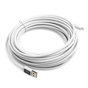 System-S 10 m meter Micro USB Kabel Ladekabel in weiß - Picture 1 of 2