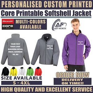 Personalised Custom Core Printable Softshell Jacket Breathable Windproof R231M