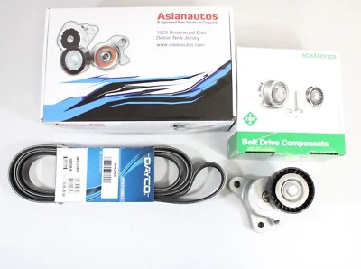 Asianautos Drive Belt and Tensioner  Kit Fit Mitsubishi Lancer 2008-2012 - Image 1 of 4